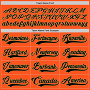 Custom Orange Black-Old Gold Hockey Jersey