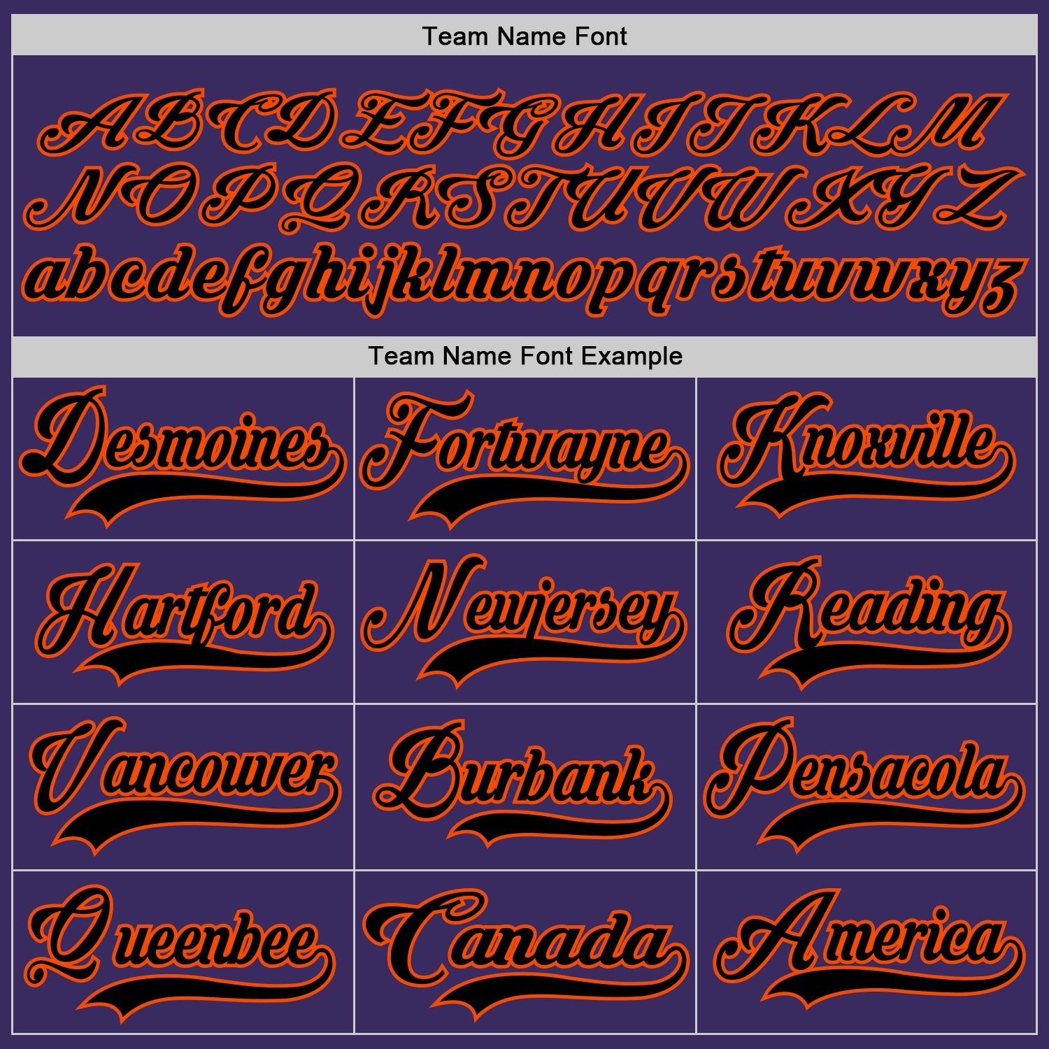 Custom Purple Black-Orange Hockey Jersey