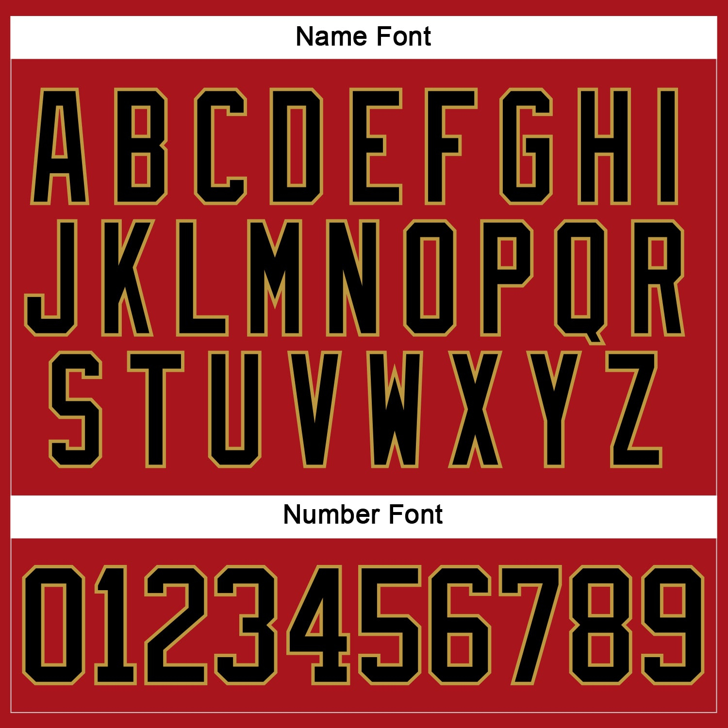 Custom Red Black-Old Gold Hockey Lace Neck Jersey