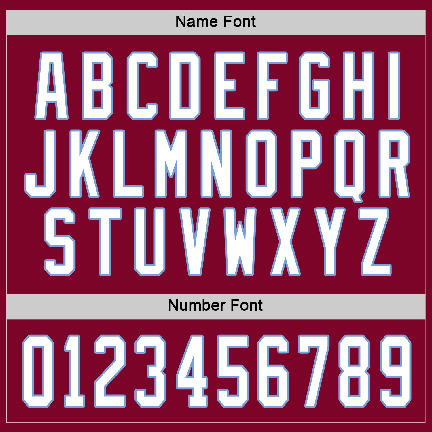 Custom Maroon White-Light Blue Hockey Jersey