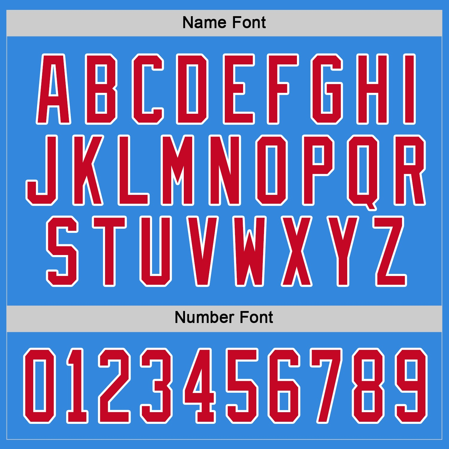 Custom Powder Blue Red-White Hockey Jersey