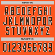 Custom Orange Brown-White Hockey Jersey