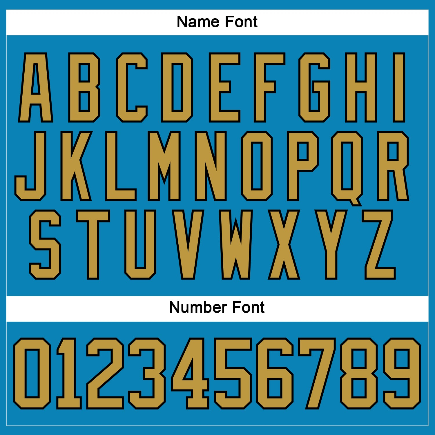 Custom Panther Blue Old Gold-Black Hockey Lace Neck Jersey