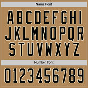 Custom Old Gold Black-Cream Hockey Jersey