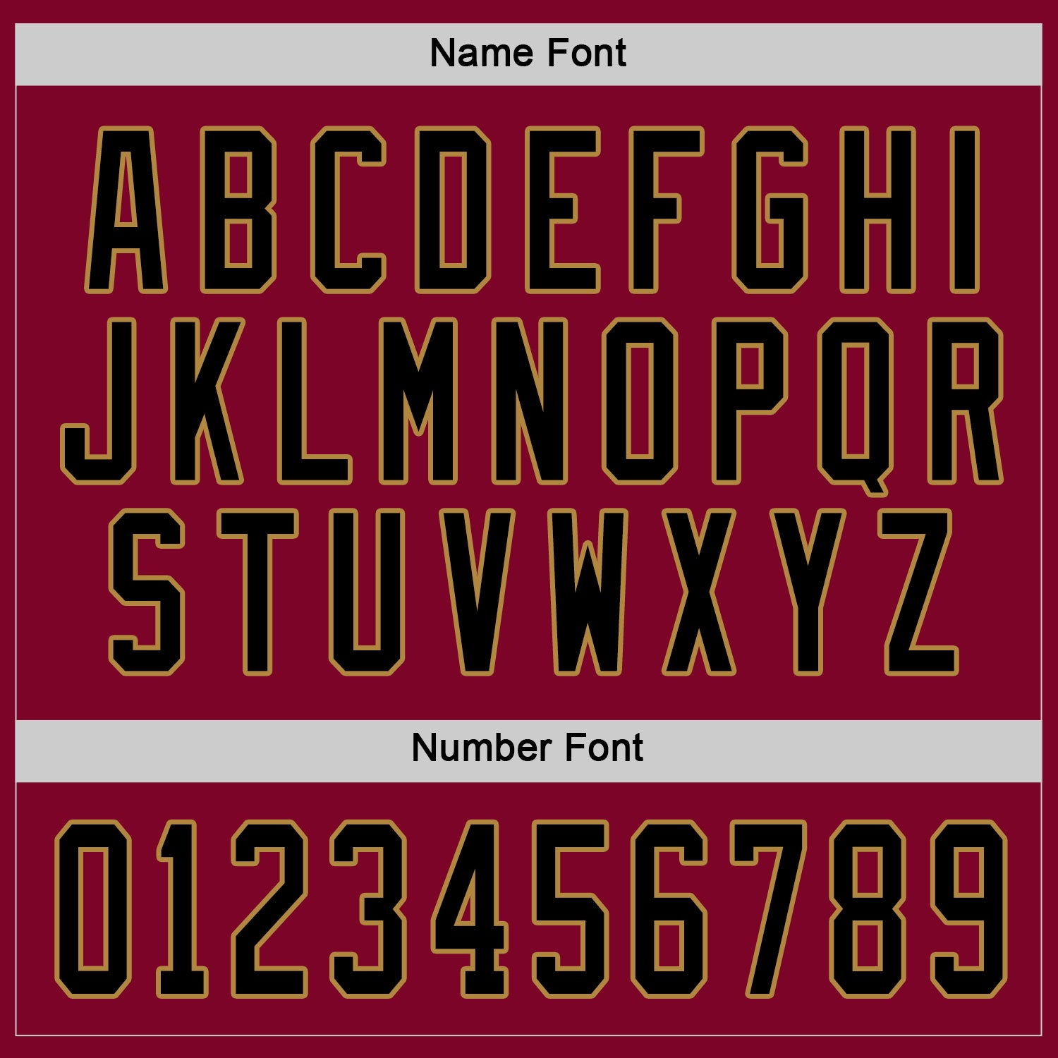 Custom Maroon Black-Old Gold Hockey Jersey