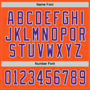 Custom Orange Purple-White Hockey Jersey
