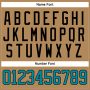 Custom Old Gold Teal-Black Hockey Lace Neck Jersey