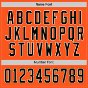 Custom Orange Black-Cream Hockey Jersey
