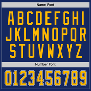 Custom Royal Gold-White Hockey Jersey