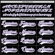 Custom Black White-Purple Hockey Jersey