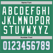 Custom Kelly Green White-Royal Hockey Jersey