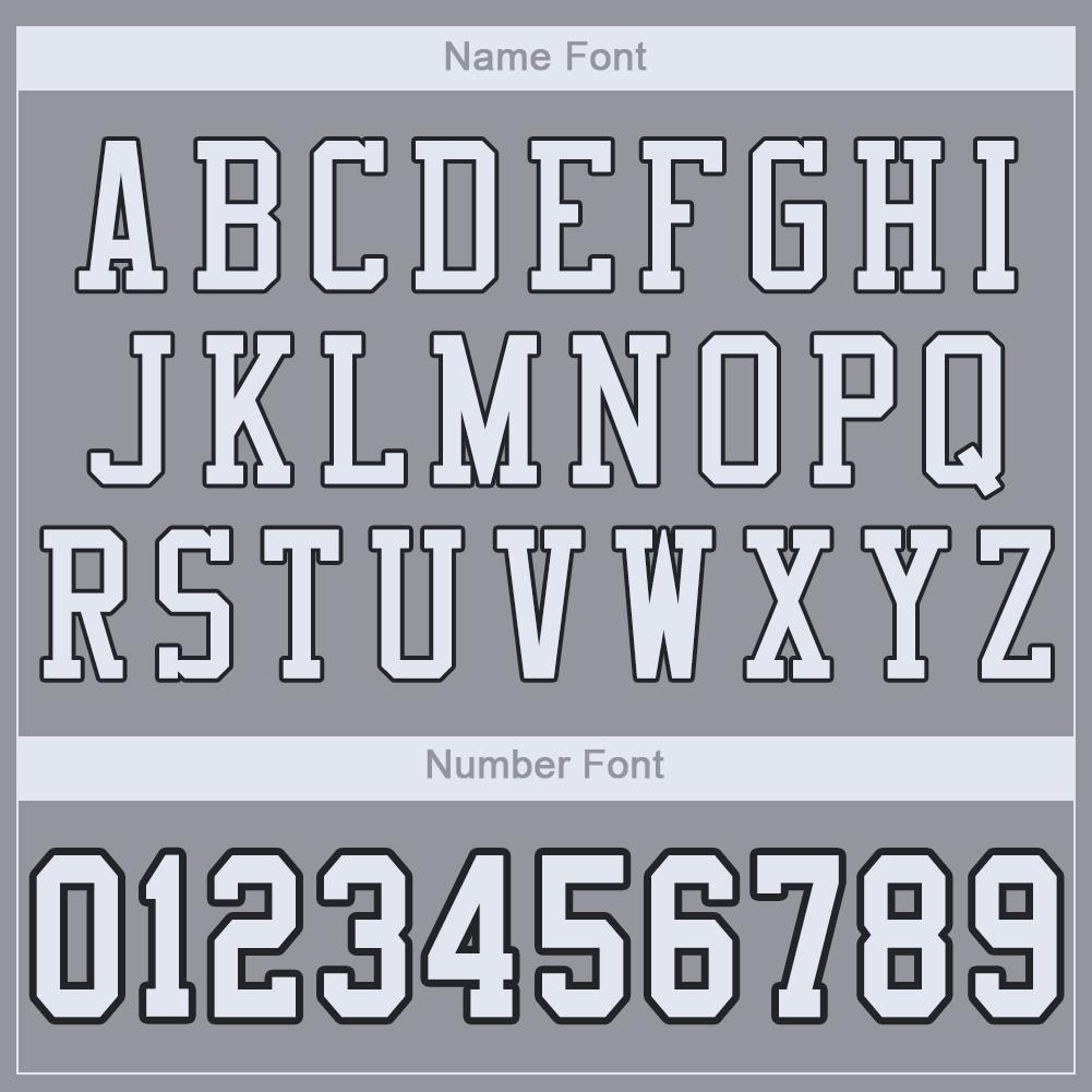 Custom Light Gray White-Black Mesh Authentic Football Jersey