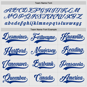 Custom White Royal Hockey Jersey