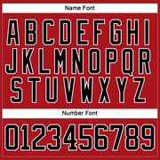 Custom Red Black-White Hockey Jersey