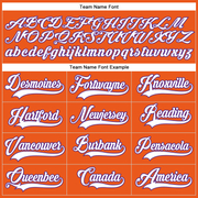 Custom Orange White-Purple Hockey Lace Neck Jersey