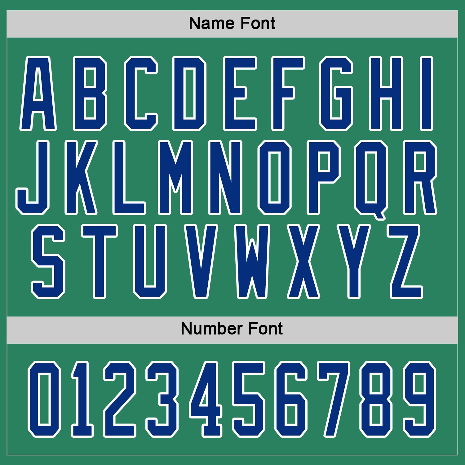 Custom Kelly Green Royal-White Hockey Jersey