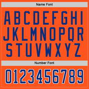 Custom Orange Royal-White Hockey Jersey