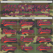 Custom Camo Orange-Royal Salute To Service Hockey Jersey