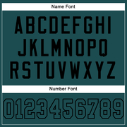 Custom Midnight Green Midnight Green-Black Mesh Authentic Football Jersey