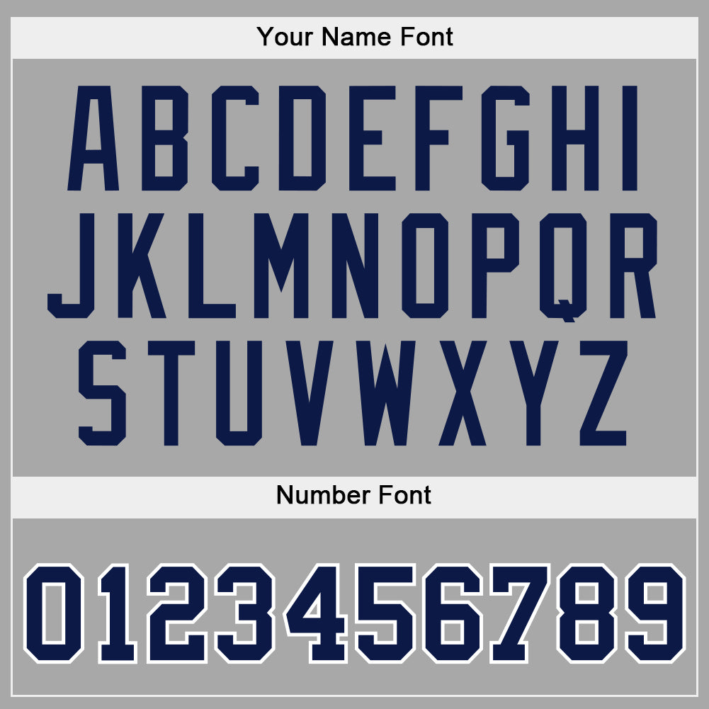 Custom Stitched Gray Navy-White Sports Pullover Sweatshirt Hoodie