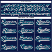 Custom Navy Gray-Teal Hockey Lace Neck Jersey