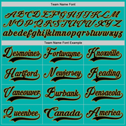 Custom Aqua Black-Old Gold Hockey Lace Neck Jersey