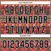 Custom Stitched Red Black-White 3D Christmas Sports Pullover Sweatshirt Hoodie