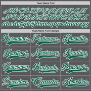 Custom Steel Gray Kelly Green-White Hockey Lace Neck Jersey