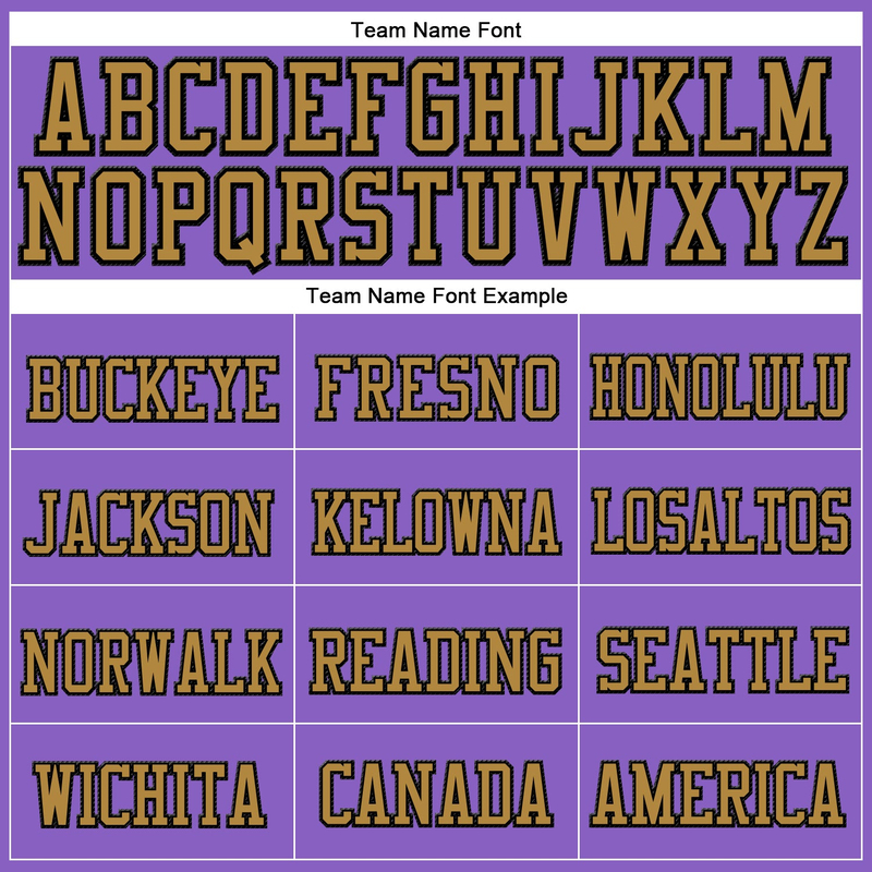 Custom Purple Old Gold-Black Stitched Cuffed Knit Hat