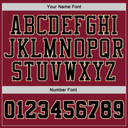 Custom Stitched Burgundy Cream Pinstripe Black-Cream Sports Pullover Sweatshirt Hoodie