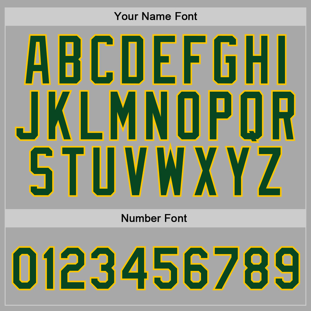 Custom Stitched Gray Green-Gold Sports Pullover Sweatshirt Hoodie