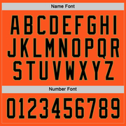 Custom Orange Black-Old Gold Hockey Jersey