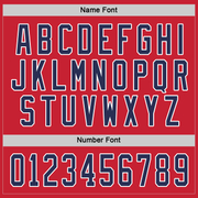 Custom Red Navy-White Hockey Jersey