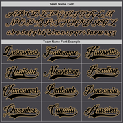 Custom Steel Gray Black-Old Gold Hockey Jersey