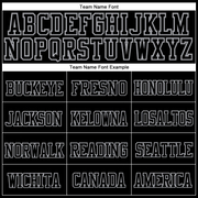 Custom Black Black-Gray Stitched Cuffed Knit Hat