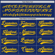 Custom Royal Gold Hockey Jersey