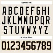 Custom Cream Black-Old Gold Hockey Jersey