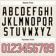 Custom Cream Medium Pink-Black Hockey Lace Neck Jersey