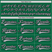 Custom Kelly Green Gray-Black Hockey Lace Neck Jersey