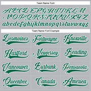 Custom Gray Kelly Green-White Hockey Lace Neck Jersey