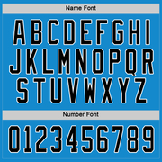 Custom Blue Black-White Hockey Jersey