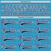 Custom Panther Blue Navy-White Hockey Lace Neck Jersey