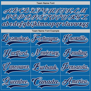 Custom Blue Navy-White Hockey Jersey