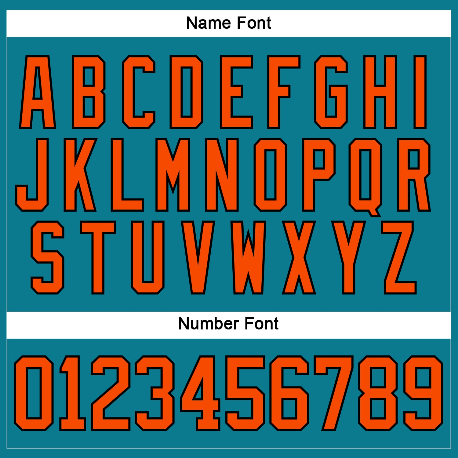 Custom Teal Orange-Black Hockey Lace Neck Jersey