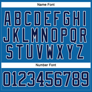 Custom Blue Navy-White Hockey Jersey