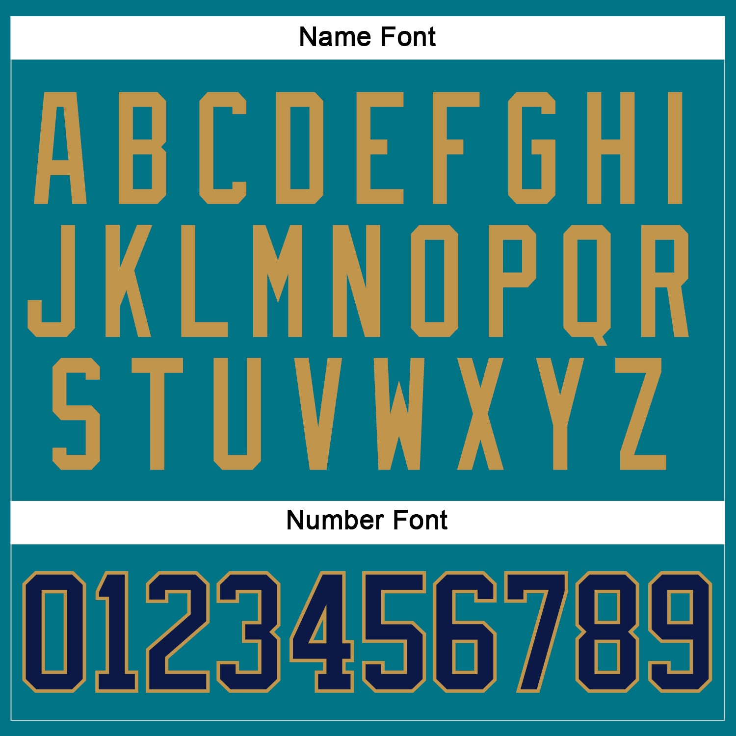 Custom Teal Navy-Old Gold Hockey Jersey