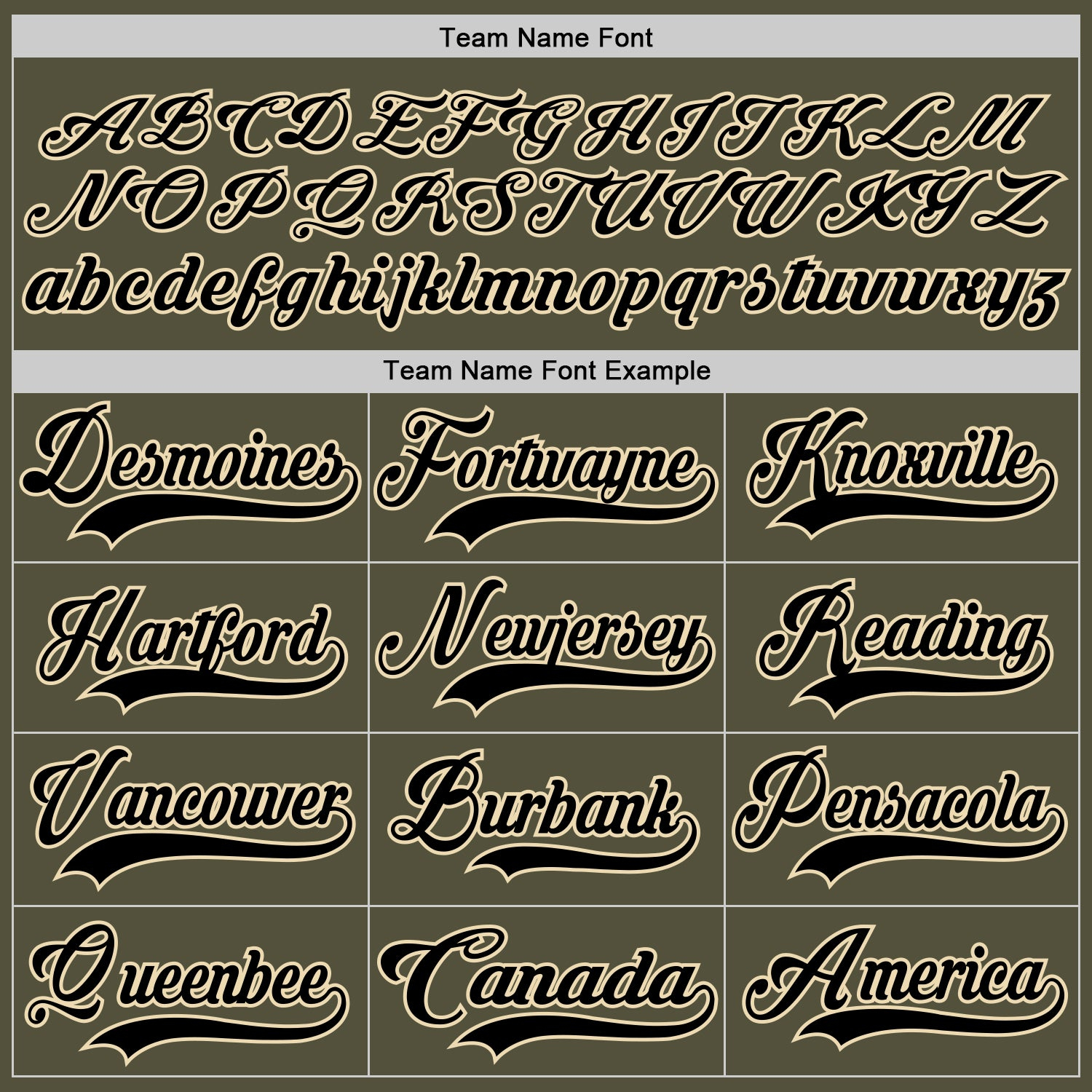 Custom Olive Black-Cream Salute To Service Hockey Jersey