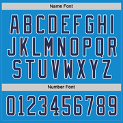 Custom Blue Navy-White Hockey Jersey