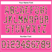 Custom Stitched Black Pink-Neon Green Fade Fashion Leopard Print Sports Pullover Sweatshirt Hoodie