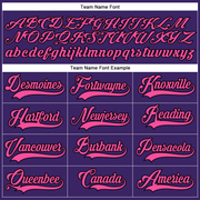 Custom Purple Pink-Black Hockey Lace Neck Jersey